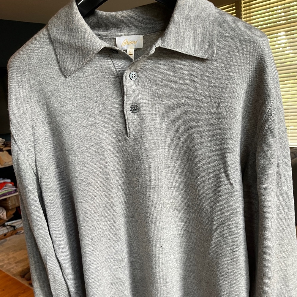 Brioni Men's Polo Sweater